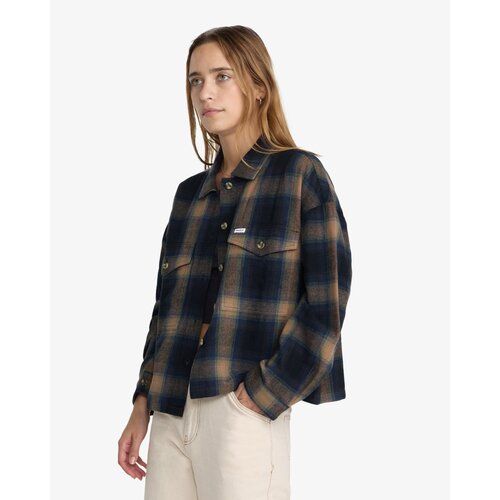 RVCA Bonito Boxy Flannel - Kort overshirt voor dames RVCA Bonito Boxy Flannel - Kort overshirt voor dames