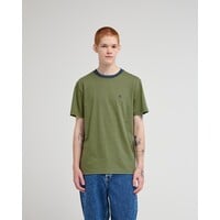 Icon Embroidery - Groen korte mouw t-shirt voor heren