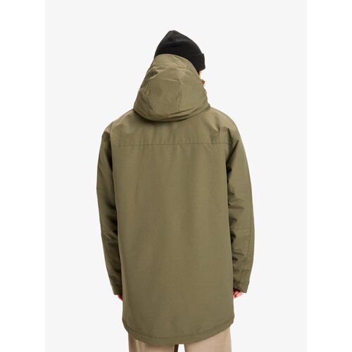 Quiksilver Overcast 3K Parka - Groene waterdichte jas voor heren Quiksilver Overcast 3K Parka - Groene waterdichte jas voor heren