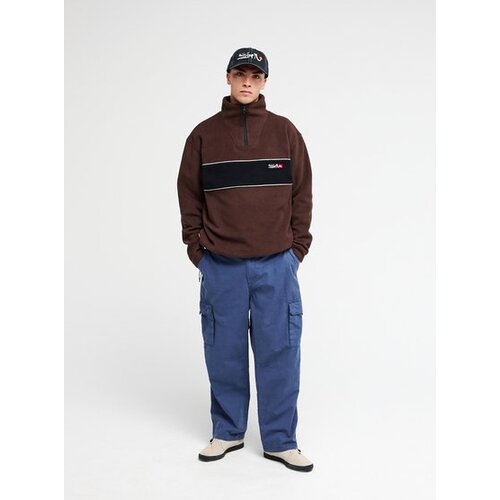 Quiksilver Young Guns Cruz Polar - Bruine fleece trui voor heren Quiksilver Young Guns Cruz Polar - Bruine fleece trui voor heren