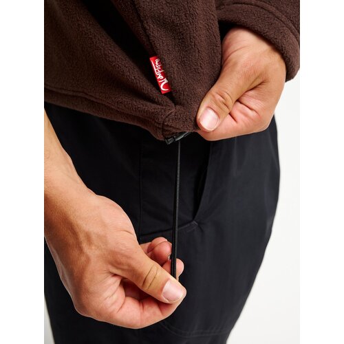 Quiksilver Young Guns Cruz Polar - Bruine fleece trui voor heren Quiksilver Young Guns Cruz Polar - Bruine fleece trui voor heren