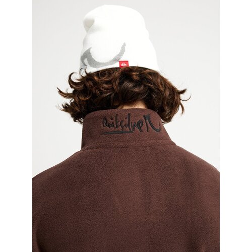Quiksilver Young Guns Cruz Polar - Bruine fleece trui voor heren Quiksilver Young Guns Cruz Polar - Bruine fleece trui voor heren