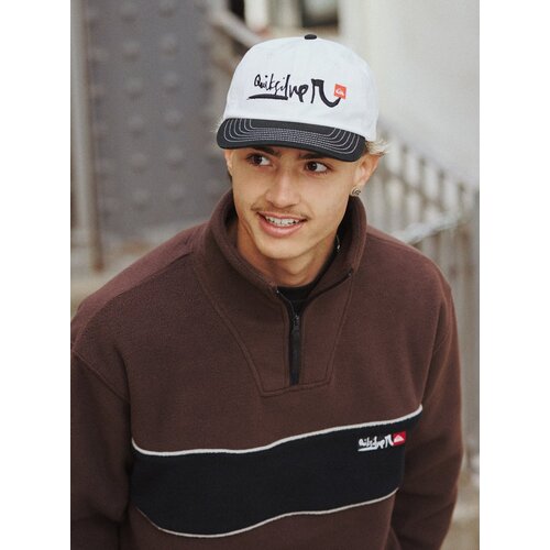 Quiksilver Young Guns Cruz Polar - Bruine fleece trui voor heren Quiksilver Young Guns Cruz Polar - Bruine fleece trui voor heren