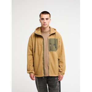 Quiksilver Clean Coast Hood - Beige fleece vest voor heren Quiksilver Clean Coast Hood - Beige fleece vest voor heren