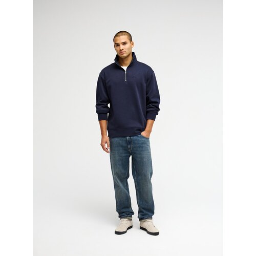 Quiksilver Salt Water 1/4 - Blauwe half zip trui voor heren