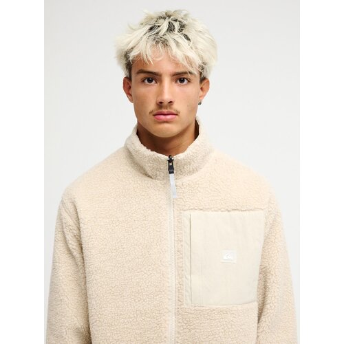 Quiksilver Urban Storm Reversible - Beige Sherpa fleece trui voor heren Quiksilver Urban Storm Reversible - Beige Sherpa fleece trui voor heren