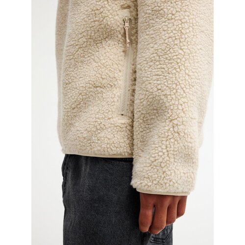 Quiksilver Urban Storm Reversible - Beige Sherpa fleece trui voor heren Quiksilver Urban Storm Reversible - Beige Sherpa fleece trui voor heren