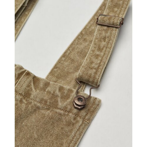 Element 70 Dungaree Color Denim - Bruine tuinbroek voor dames Element 70 Dungaree Color Denim - Bruine tuinbroek voor dames