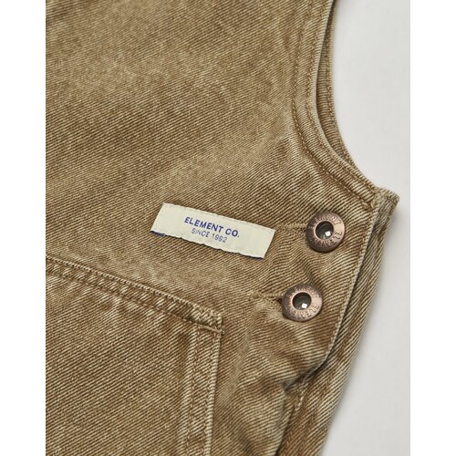Element 70 Dungaree Color Denim - Bruine tuinbroek voor dames Element 70 Dungaree Color Denim - Bruine tuinbroek voor dames