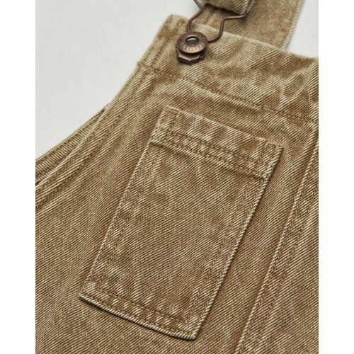 Element 70 Dungaree Color Denim - Bruine tuinbroek voor dames Element 70 Dungaree Color Denim - Bruine tuinbroek voor dames