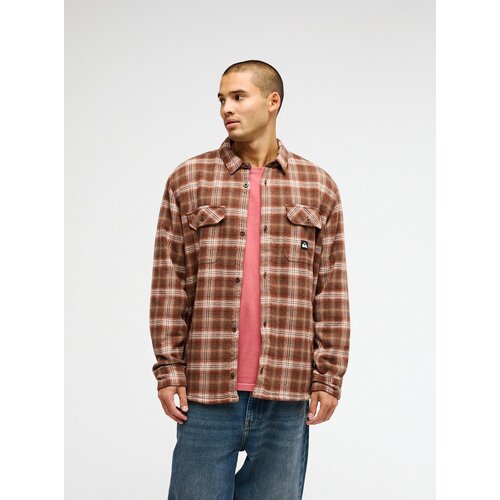 Quiksilver Venture Sherpa- Bruin overhemd voor heren Quiksilver Venture Sherpa- Bruin overhemd voor heren