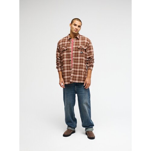 Quiksilver Venture Sherpa- Bruin overhemd voor heren Quiksilver Venture Sherpa- Bruin overhemd voor heren