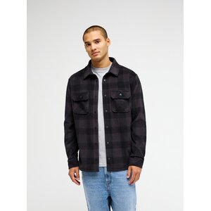 Quiksilver Venture - Zwart geblokt fleece overhemd voor heren