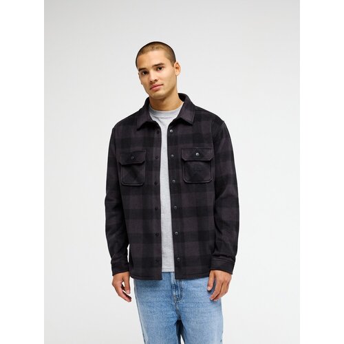 Quiksilver Venture - Zwart geblokt fleece overhemd voor heren