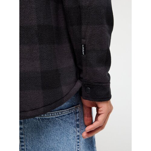 Quiksilver Venture - Zwart geblokt fleece overhemd voor heren