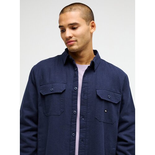 Quiksilver Venture Solid - Blauw flanel overhemd voor heren Quiksilver Venture Solid - Blauw flanel overhemd voor heren