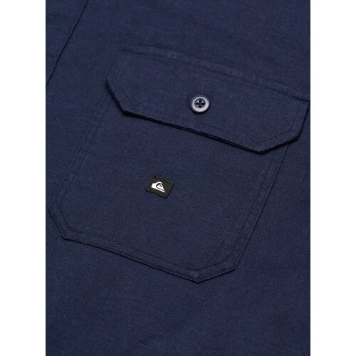 Quiksilver Venture Solid - Blauw flanel overhemd voor heren Quiksilver Venture Solid - Blauw flanel overhemd voor heren