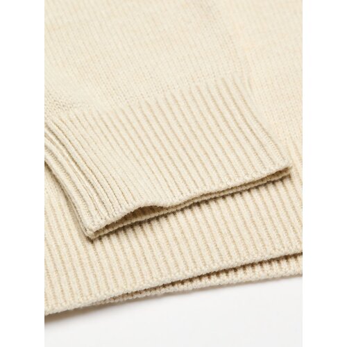 Quiksilver Salt Water 1/4 - Beige trui met een halve rits voor heren Quiksilver Salt Water 1/4 - Beige trui met een halve rits voor heren
