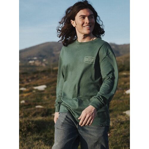 Quiksilver Surf Garage - Groene longsleeve voor heren Quiksilver Surf Garage - Groene longsleeve voor heren