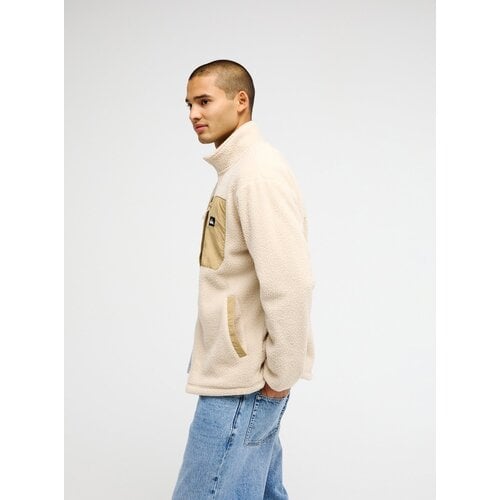Quiksilver Clean Coast - Beige fleece vest voor heren Quiksilver Clean Coast - Beige fleece vest voor heren