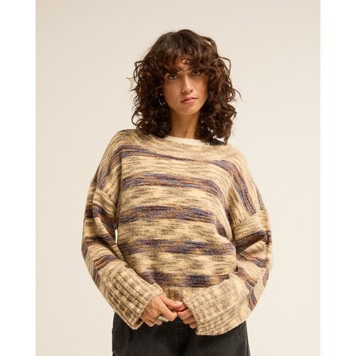 Billabong Malibu Creek - Bruine gebreide trui voor dames Billabong Malibu Creek - Bruine gebreide trui voor dames