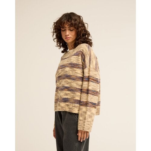 Billabong Malibu Creek - Bruine gebreide trui voor dames Billabong Malibu Creek - Bruine gebreide trui voor dames