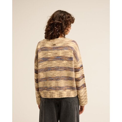 Billabong Malibu Creek - Bruine gebreide trui voor dames Billabong Malibu Creek - Bruine gebreide trui voor dames