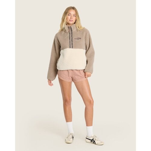 Billabong Horizon - Sherpa fleece trui met rits voor dames Billabong Horizon - Sherpa fleece trui met rits voor dames