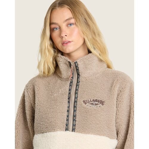 Billabong Horizon - Sherpa fleece trui met rits voor dames Billabong Horizon - Sherpa fleece trui met rits voor dames