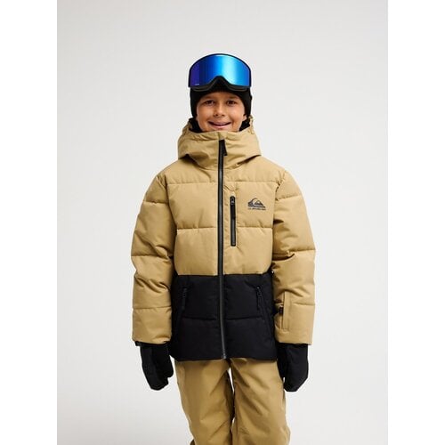 Quiksilver Highland 10K - Beige skijack voor jongens 8-14 Quiksilver Highland 10K - Beige skijack voor jongens 8-14