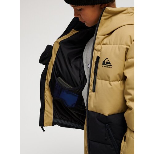 Quiksilver Highland 10K - Beige skijack voor jongens 8-14 Quiksilver Highland 10K - Beige skijack voor jongens 8-14