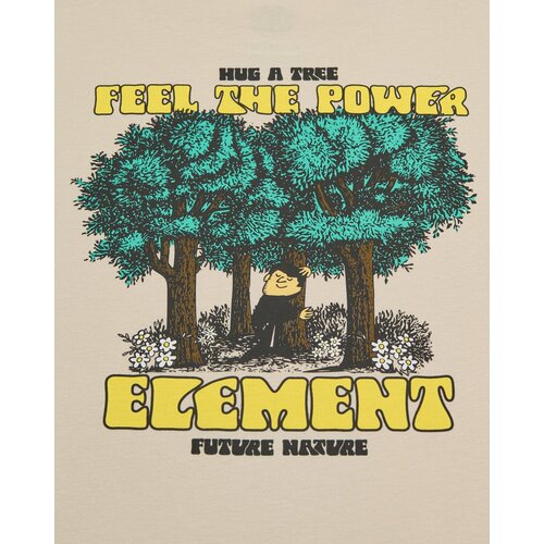 Element Feel Power - Beige korte mouw t-shirt voor jongens 8-14 Element Feel Power - Beige korte mouw t-shirt voor jongens 8-14