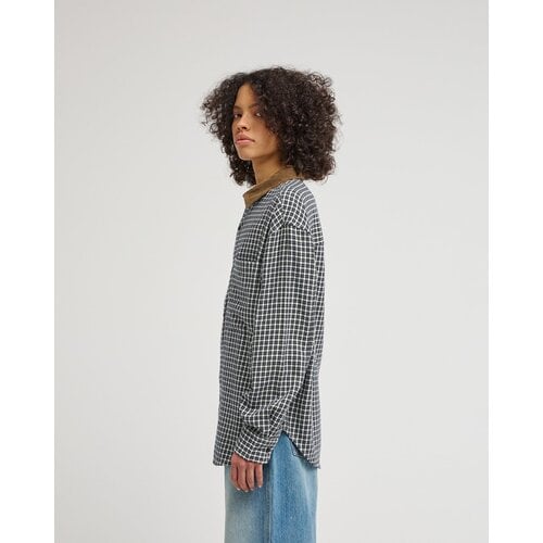 Element Flannel -Blauwe geruite blouse voor dames Element Flannel -Blauwe geruite blouse voor dames