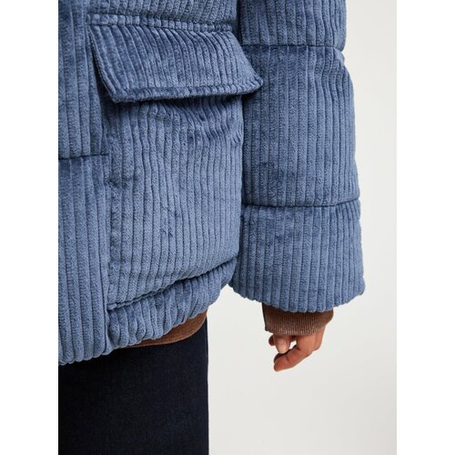 Roxy Crystal Fade Corduroy - Blauwe corduroy jas voor dames Roxy Crystal Fade Corduroy - Blauwe corduroy jas voor dames