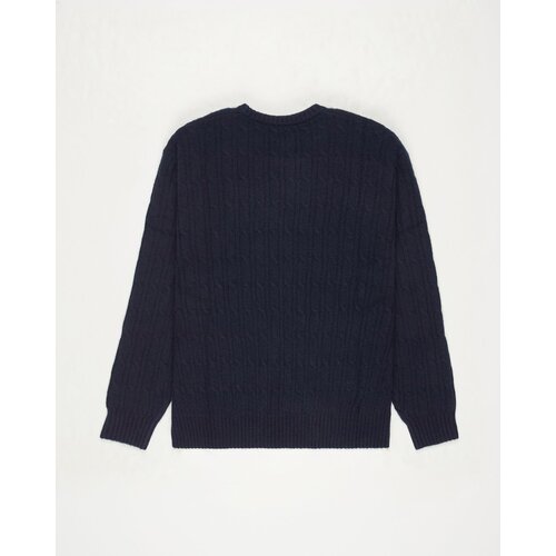 RVCA Cable Prep-Blauwe kabeltrui voor heren RVCA Cable Prep-Blauwe kabeltrui voor heren