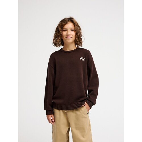 Quiksilver Lamtarra - Bruine gebreide trui voor jongens 8-16 Quiksilver Lamtarra - Bruine gebreide trui voor jongens 8-16