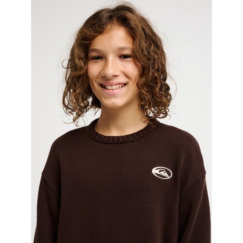 Quiksilver Lamtarra - Bruine gebreide trui voor jongens 8-16 Quiksilver Lamtarra - Bruine gebreide trui voor jongens 8-16