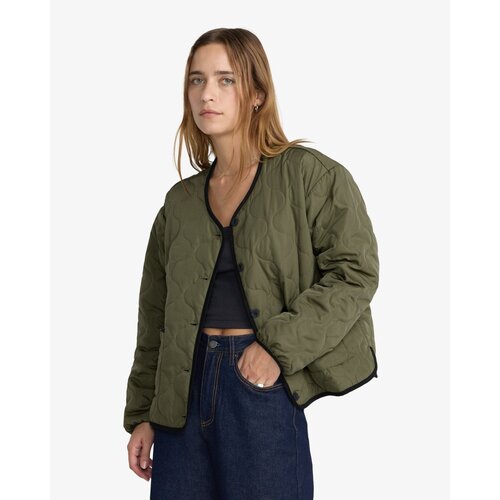 RVCA Hudson - Groene jas voor dames RVCA Hudson - Groene jas voor dames