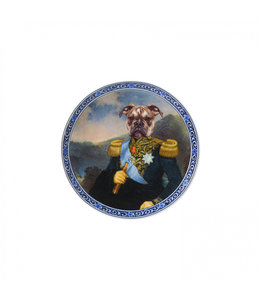 Heinen Delfts Blauw Bord Admiraal Bulldog