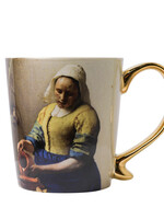 Heinen Delfts Blauw Mok Het Melkmeisje Pastel