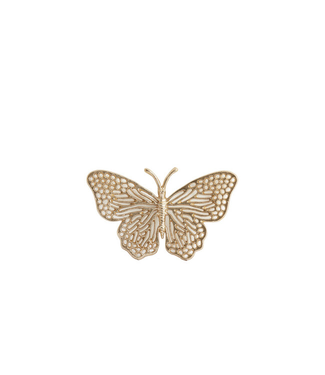 Light & Living Ornament Butterfly Shiny Gold Middel