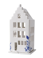Heinen Delfts Blauw Waxinelichthouder Huis Trapgevel Delfts Blauw