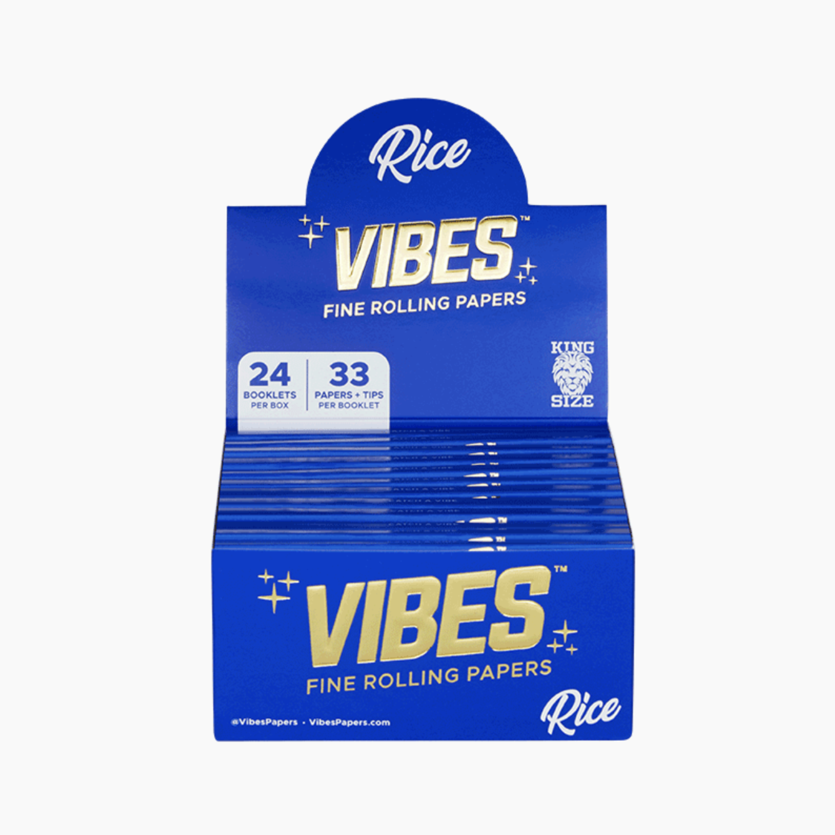 Vibes VIBES Rolling Papers + TIPS - Blue (Rice)