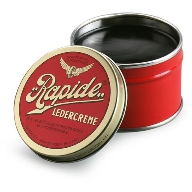 Leather creme black