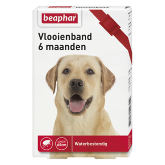 Beaphar Vlooienband 6mnd hond rood