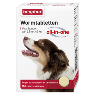 Beaphar Wormicide All-in-One dog (2.5 - 40kg) 4st