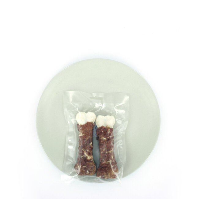 Wit bot met eend 12,5cm 2st