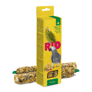 RIO RIO Sticks voor parkieten met honing en noten, 2x90 g
