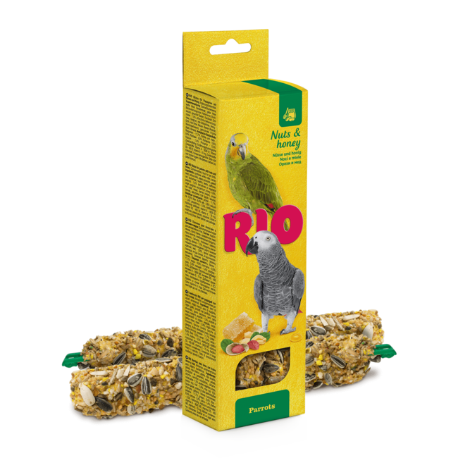 Sticks voor parkieten met honing en noten, 2x90 g