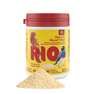 RIO RIO Vitamin and mineral pellets for canaries, exotic birds and other small birds, 120 g